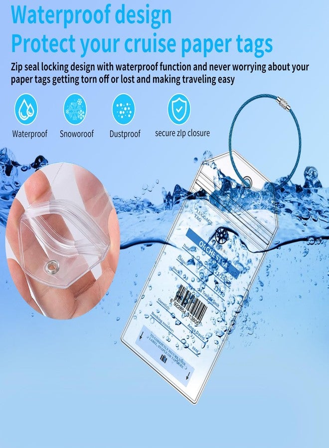 MAGITATI MSC Cruise Luggage Tag Holders, Waterpoof MSC Cruise Luggage Tag Holder Fits for MSC & Carnival Cruise Line Ship Tags, Cruise Essentials Must Haves 2025-2026 (8 Pcs with 7 Colors) - Image 4